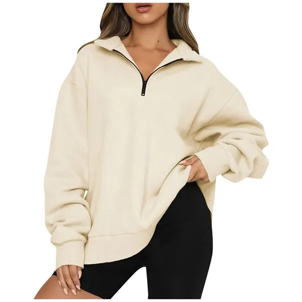 Travel Hoodie Women's Half-Zip Pullover Sweatshirt
