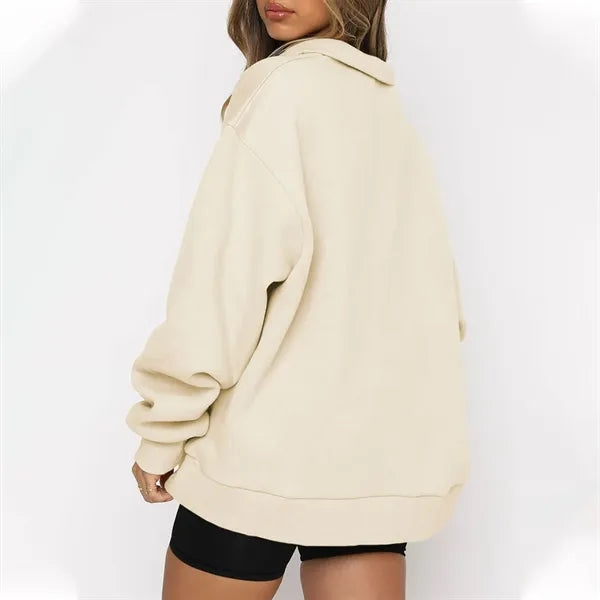 Travel Hoodie Women's Half-Zip Pullover Sweatshirt
