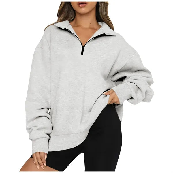 Travel Hoodie Women's Half-Zip Pullover Sweatshirt