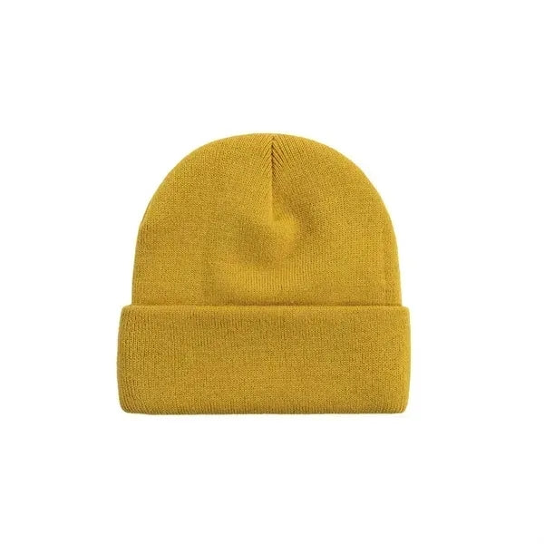 Printed Unisex Knitted Cuff Beanie