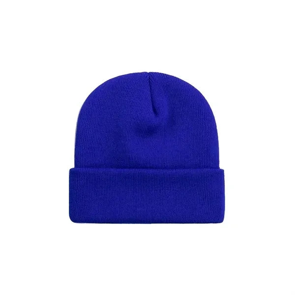 Printed Unisex Knitted Cuff Beanie