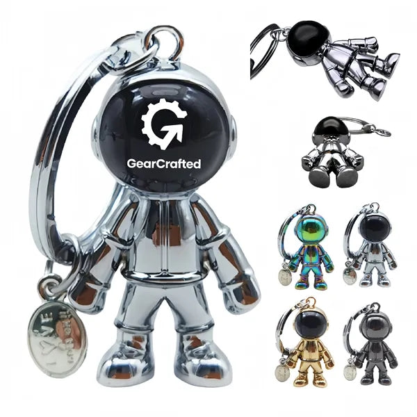 Astronaut Keychain Metal Space Man Gift Key Holder