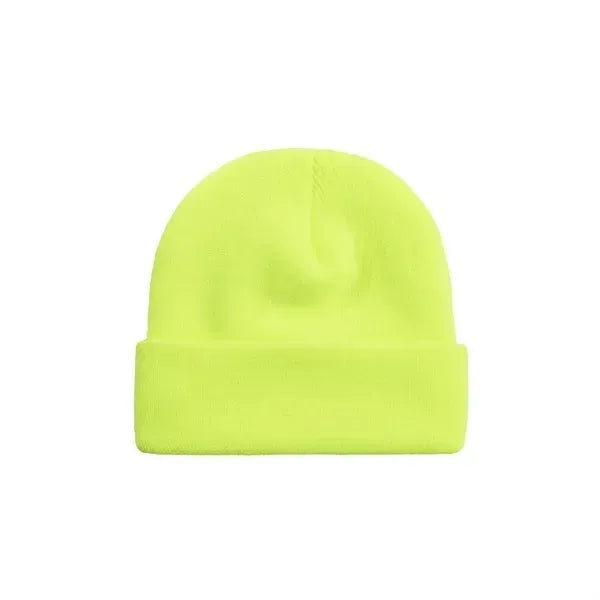 Printed Unisex Knitted Cuff Beanie