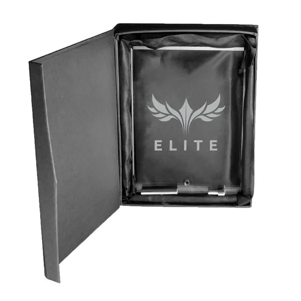 Compact Jade Glass Plaque Award with Stand