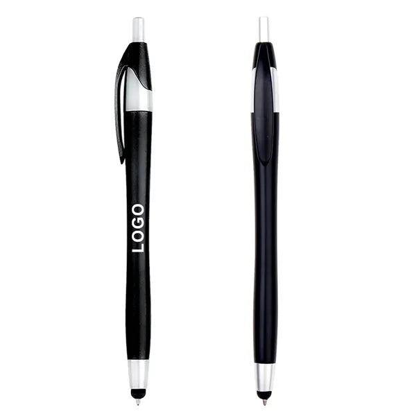 2-in-1 Retractable Screen-Safe Tip Stylus Ballpoint Pen