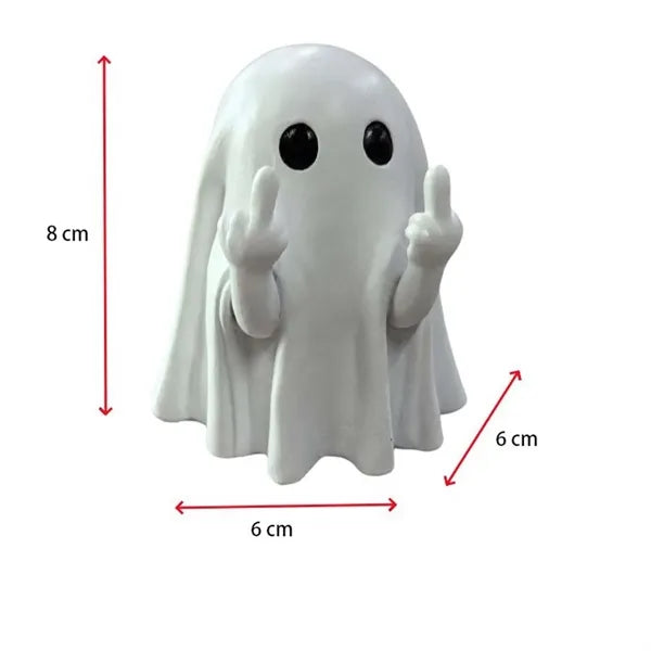 Middle finger Cute Halloween Ghost