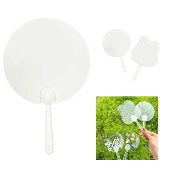 Mini Blank Transparent Fan