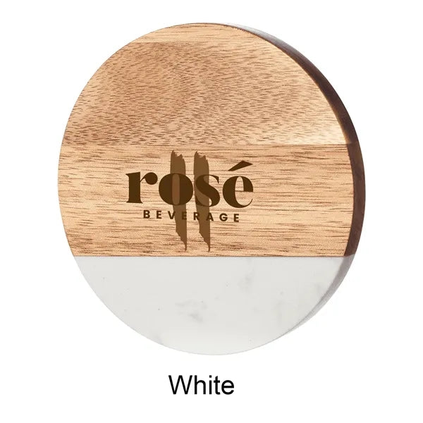Marble & Timber Drink Coasters