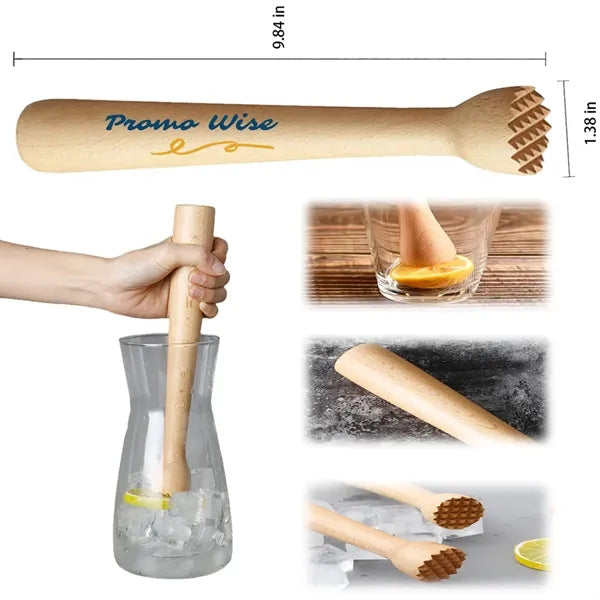 Versatile Eco-Friendly Natural Beech Wood Juice Hammer