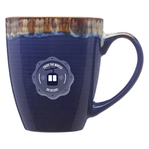 17 oz. Water Color Drip Ceramic Personalized Mug