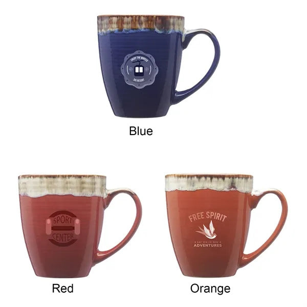 17 oz. Water Color Drip Ceramic Personalized Mug