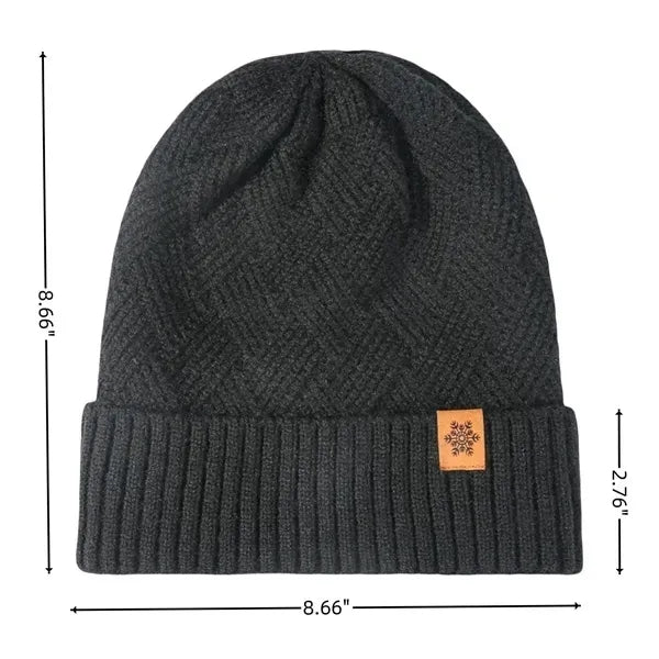 Men's Fleece-Lined Thick Knit Hat