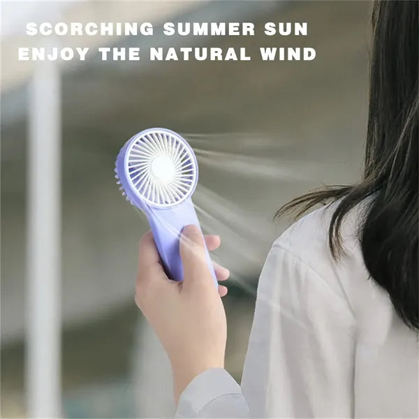 Lightweight Quiet Rechargeable Powerful Cooling Handheld Fan