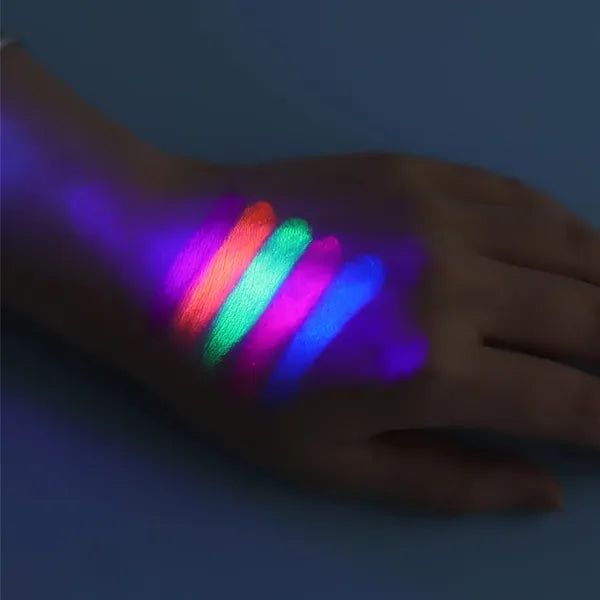 7-Color Luminous Body Paint Crayon Set