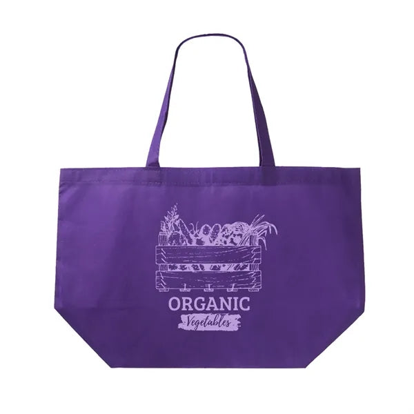 Non-Woven Polypropylene Tote - 20"W x 13"H x 8"D