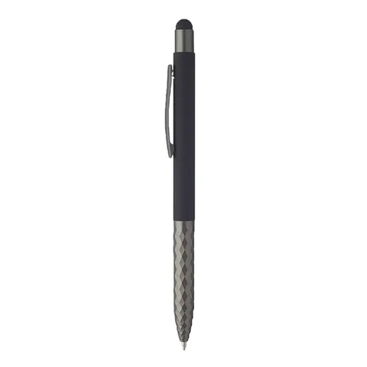 Geometric Aluminum Stylus Ballpoint Pen