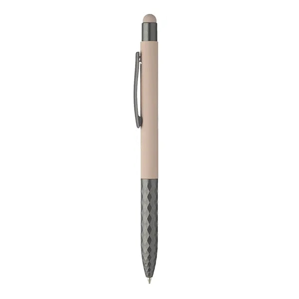 Geometric Aluminum Stylus Ballpoint Pen