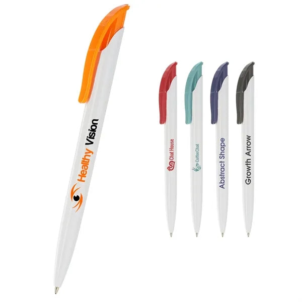 Full Tint White Plastic Pens