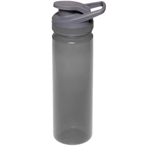Plastic Sports Water Bottle with Flip Lid - Carry Handle, 22