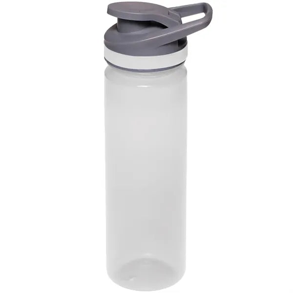 Plastic Sports Water Bottle with Flip Lid - Carry Handle, 22