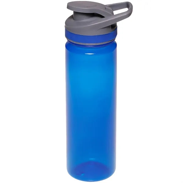 Plastic Sports Water Bottle with Flip Lid - Carry Handle, 22