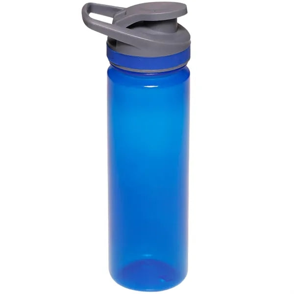 Plastic Sports Water Bottle with Flip Lid - Carry Handle, 22