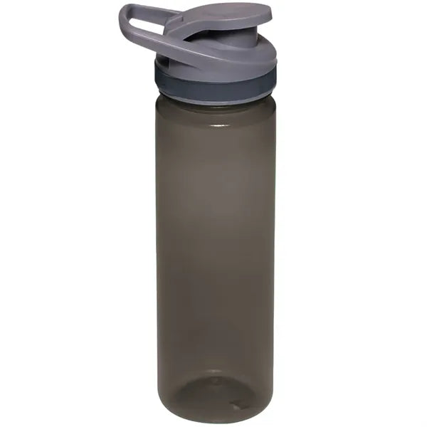 Plastic Sports Water Bottle with Flip Lid - Carry Handle, 22