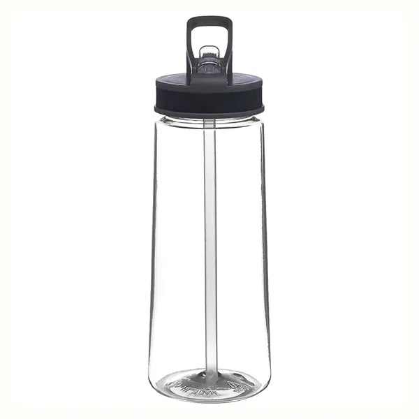 Sports Plastic Water Bottle - with Sip Straw, 22 oz.