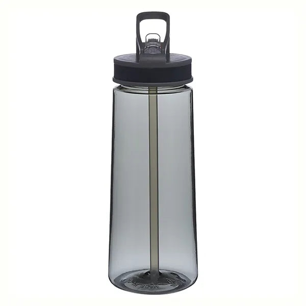 Sports Plastic Water Bottle - with Sip Straw, 22 oz.