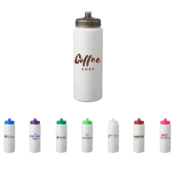 HDPE Plastic Sports Water Bottles 32 oz