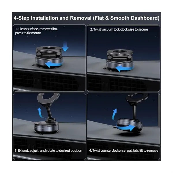 Vacuum Magnetic Suction Phone Holder