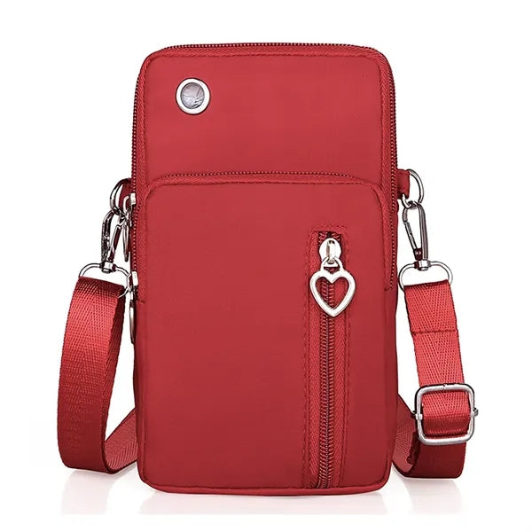 Cross-body wrist motion arm bag