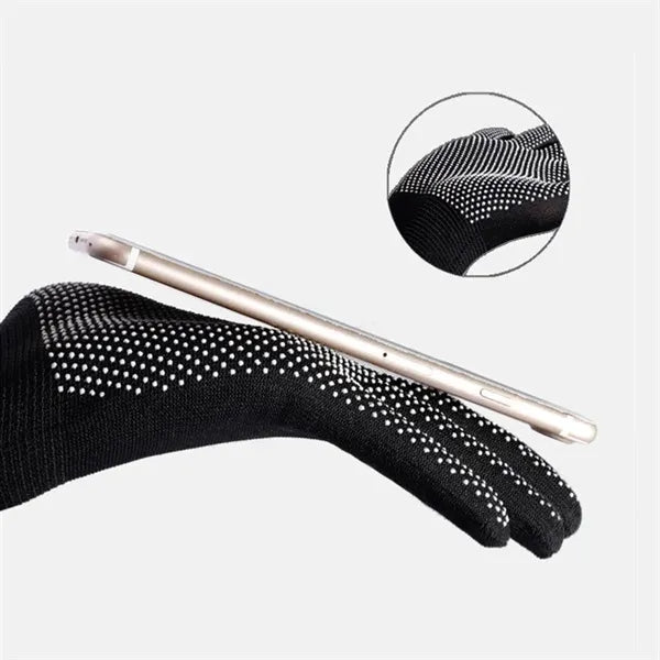 Breathable Work Gloves with Rubber Palm Grip