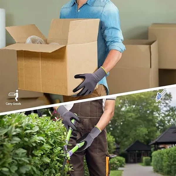 Breathable Nitrile Coated Work Gloves with Grip