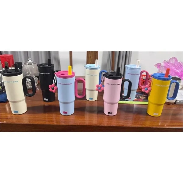 25Oz Insulated Stainless Steel Tumbler with Lid and Straw
