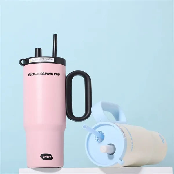 25Oz Insulated Stainless Steel Tumbler with Lid and Straw