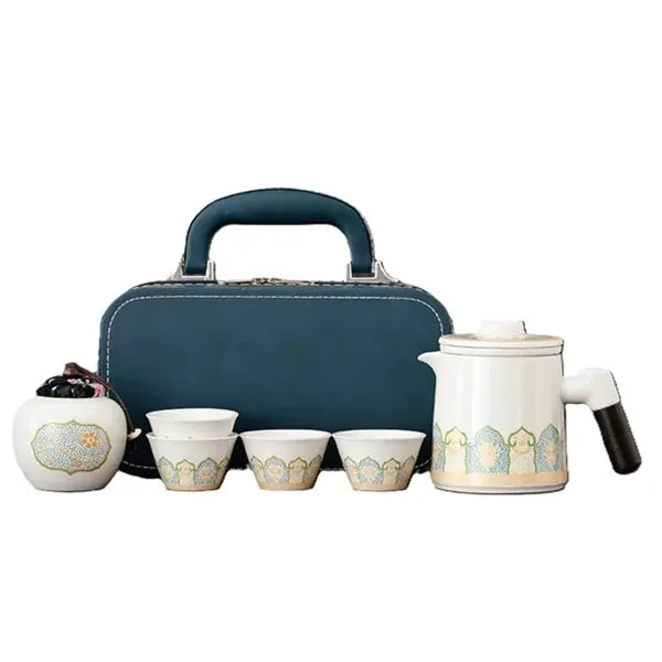 Wooden Handle Tea Set