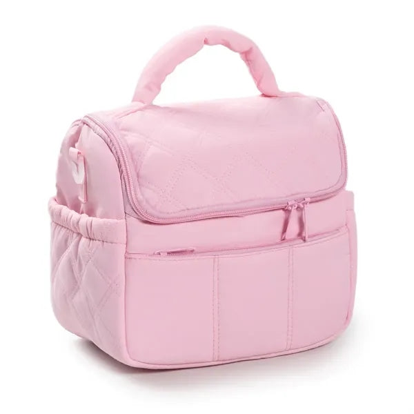 Puffy Insulated Lunch Bag for Women with Adjustable Strap