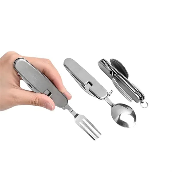 Foldable Fork Spoon Bottle Opener