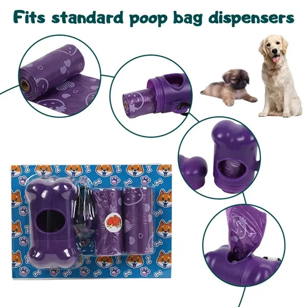Pet Waste Bags w/ Dispenser Set