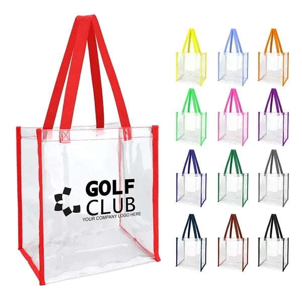 Clear PVC Stadium Approved Tote Bag for Events