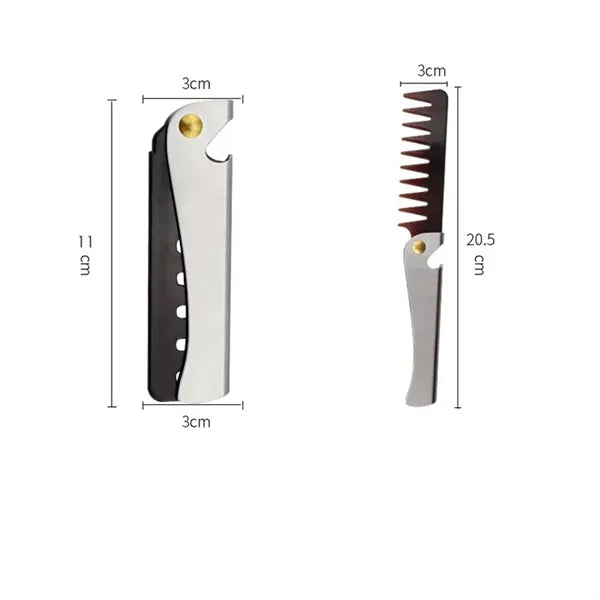 Stainless Steel Folding Pocket Comb
