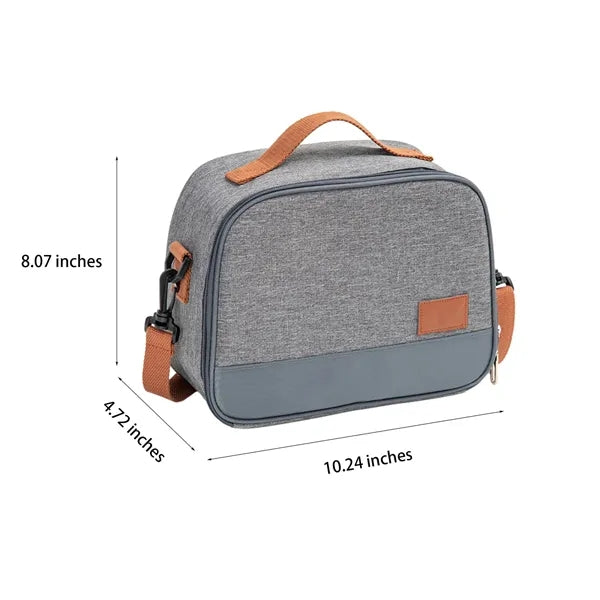 Insulated Lunch Bag with Handle and Shoulder Strap