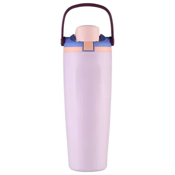 Portable Double Drinking Straw Cup