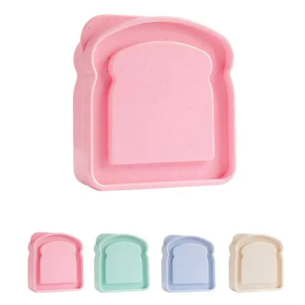 Portable Wheat Straw Sandwich Lunch Box