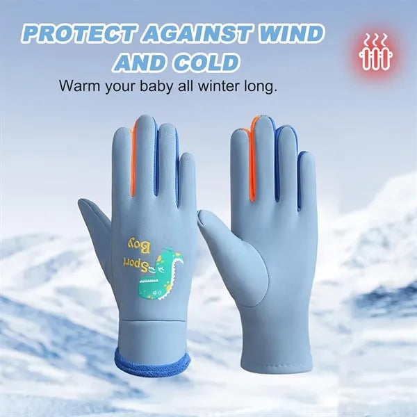 Winter Warm Kids Waterproof Gloves