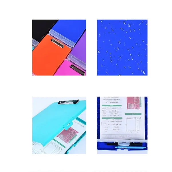 Waterproof A4 File Box with Pen Slot