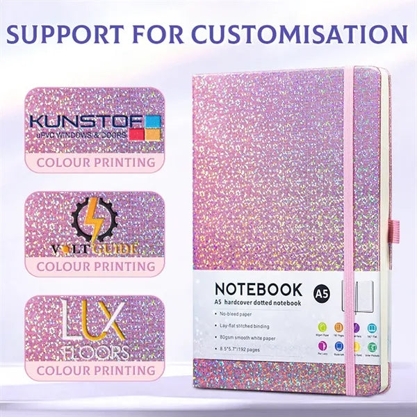 A5 Strap Notebook with Pen Holder Elastic Band