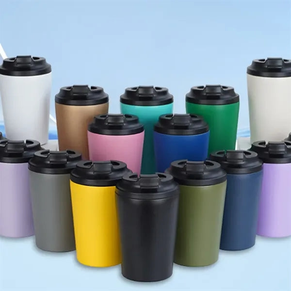12oz 304 Stainless Steel Double-Wall Vacuum Mug with Scale