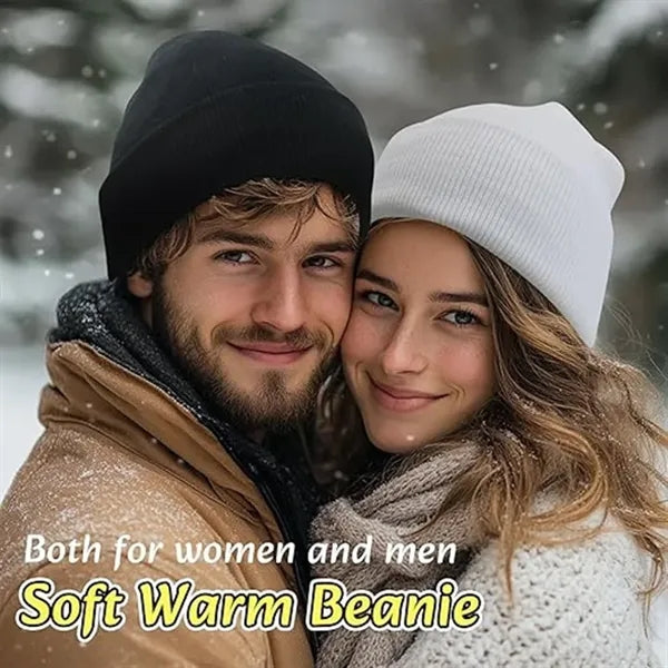 Plus-size Beanie Winter Soft Knit Hats Unisex